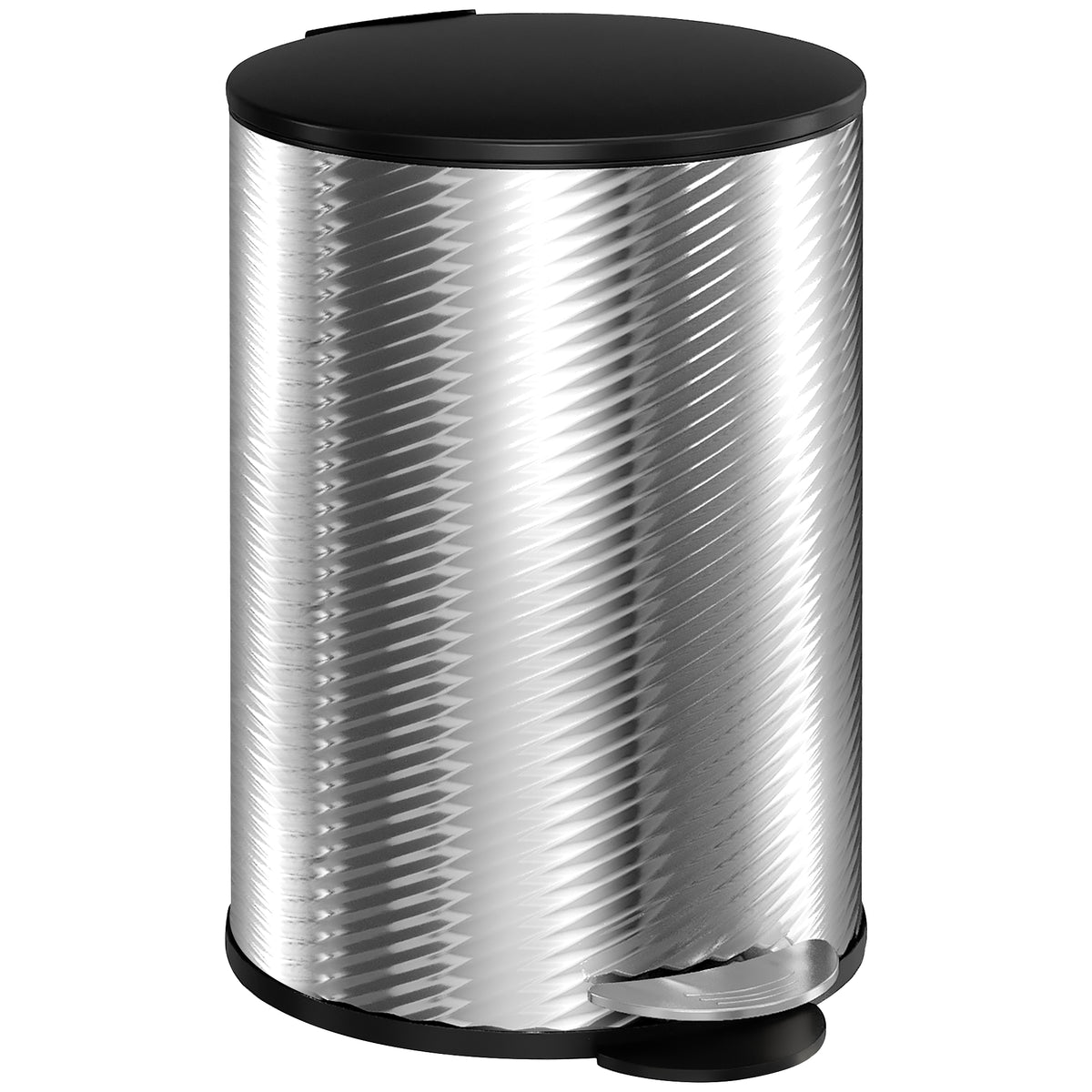 HOMCOM 20L Stainless Steel Compact Home Bin