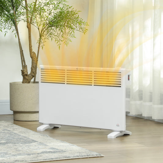 HOMCOM 1500W Convector Heater - White