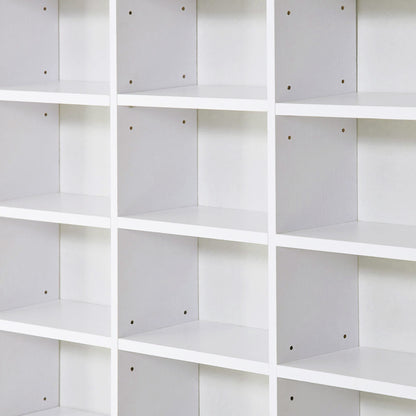 HOMCOM 33 Adjustable Compartment Storage Unit - White