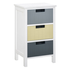 HOMCOM Storage Tower, Dresser Chest with Drawers, Wood Top, Organizer Unit for Closets Bedroom Nursery Room Hallway