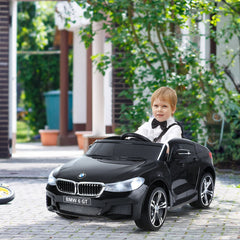 HOMCOM Kids Electric Ride On Car 6V Licensed BMW 6GT W/ Remote-Black