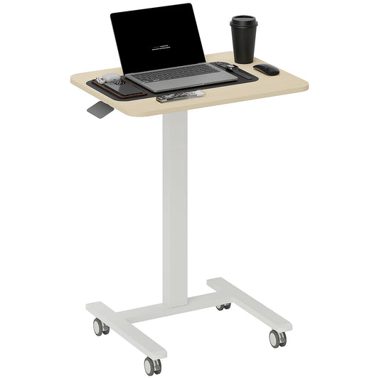 Vinsetto 68-108cm Height Adjustable Work Desk - Wood-Effect/White