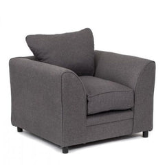 Dorota II Fabric Armchair - Dark Grey