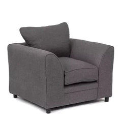 Dorota II Fabric Armchair - Dark Grey