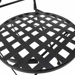 Outsunny 3 PCs Garden Mosaic Bistro Set Outdoor Patio 2 Folding Chairs & 1 Round Table Outdoor Furniture Vintage