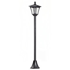 Outsunny Outdoor Garden Solar Post Lamp Sensor Dimmable LED Lantern Bollard Pathway 1.6M Tall √¢‚Ç¨‚Äú Black