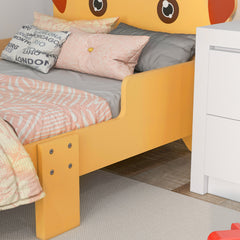 ZONEKIZ Puppy-Themed Kids Bed, for Ages 3-6 Years, 143 x 74 x 58cm