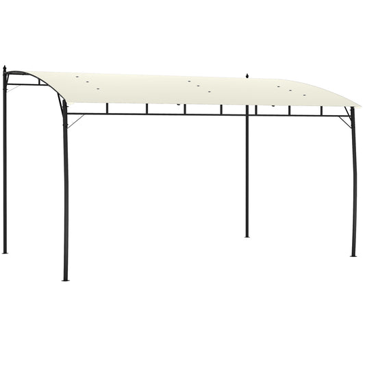 Outsunny 3 x 4m Metal Frame Pergola - Cream