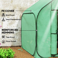 Outsunny 150 x 148cm Pop-Up Greenhouse - Green