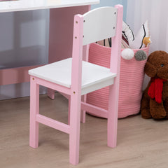 HOMCOM Kids Desk And Chair Set 2 PCs Childrens Table And Chair Set Multi Use Toddler Furniture with Whiteboard, Storage - Pink