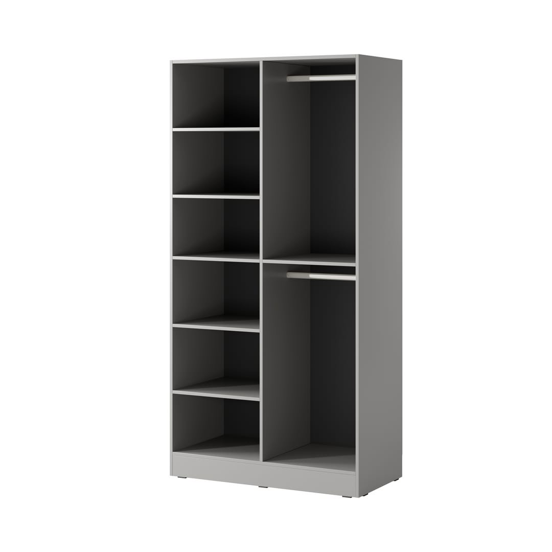 Lund Hinged Door Wardrobe 101cm [Flutes]