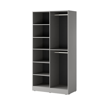 Lund Hinged Door Wardrobe 101cm [Flutes]