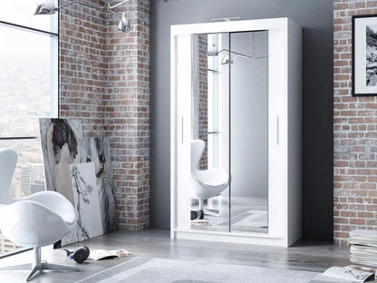 Avant Sliding Wardrobe - 180cm and Other Sizes - White, Black, Grey