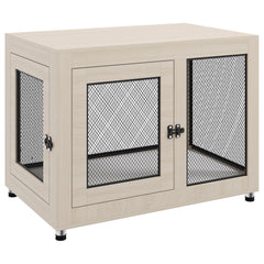 PawHut 2-in-1 Dog Cage & Side Table, with Two Doors, Cushion, for Large Dogs