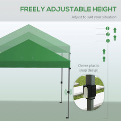 Outsunny 3 x 3m Pop-Up Gazebo, with Accessories - Green