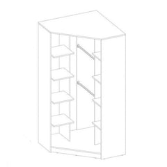 Imola IM-01 Corner Wardrobe 95cm