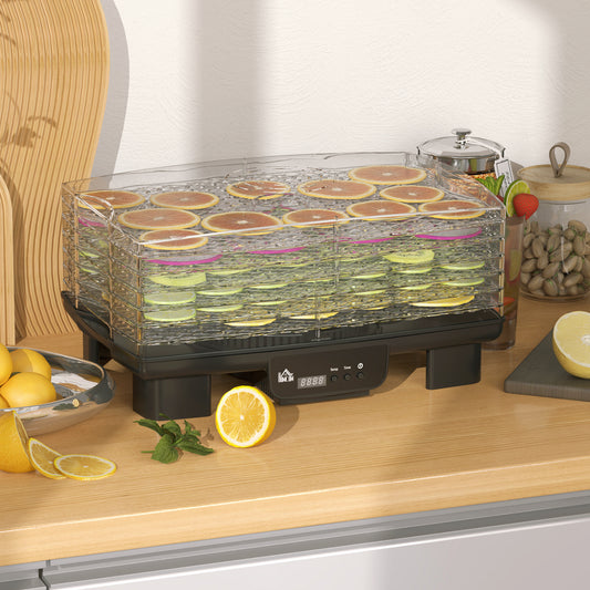 HOMCOM 40-70√¢‚Äû∆í Six-Tray Food Dehydrator - Black