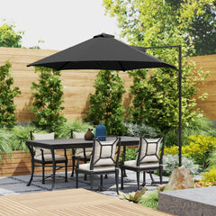 Outsunny 2.5m Rotating Cantilever Parasol - Black