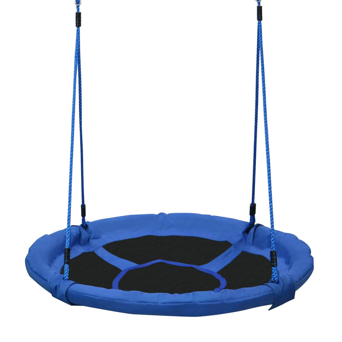 HOMCOM Kid Nest Swing Seat Saucer Tree Swing 40 Inch/100cm for Outdoor Indoor Blue