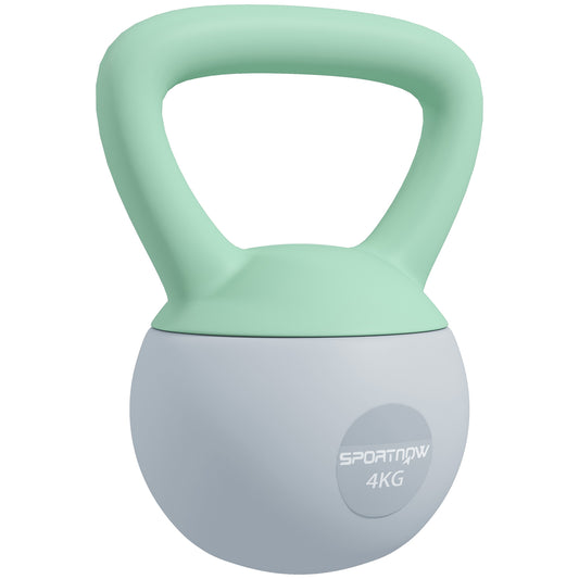 SPORTNOW 4KG Kettlebell, Soft Kettle Bell with Non-Slip Handle for Home Gym Weight Lifting and Strength Training