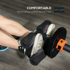 SPORTNOW Tibialis Trainer Tib Bar for Strengthening Calves Shins Ankles, Fits 5cm Weight Plates