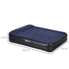 Outsunny King-Size Air Bed, with Built-in Electric Pump and Carry Bag