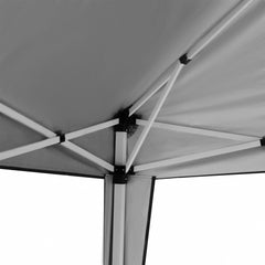 Outsunny 3 x 3 m Garden Pop Up Gazebo Marquee Party Tent Wedding Canopy, Height Adjustable with Carrying Bag, Grey