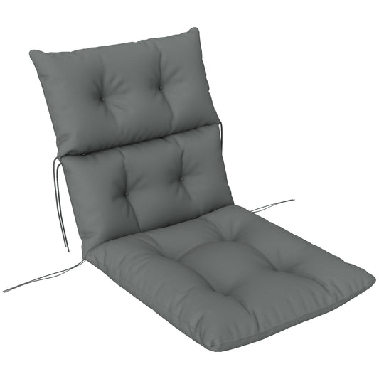 Outsunny 115 x 56cm Rocking Chair Padded Seat Cushion - Light Grey