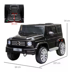 HOMCOM Mercedes Benz G500 12V Kids Electric Ride On Car Toy w/ Remote Control