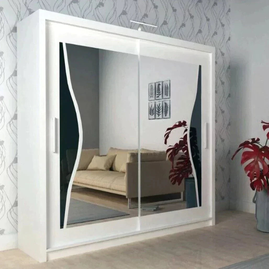 Heffner Walnut Sliding Door Wardrobe - 3 Sizes