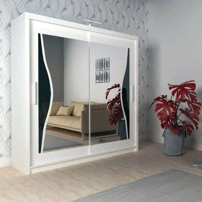 Heffner Walnut Sliding Door Wardrobe - 3 Sizes