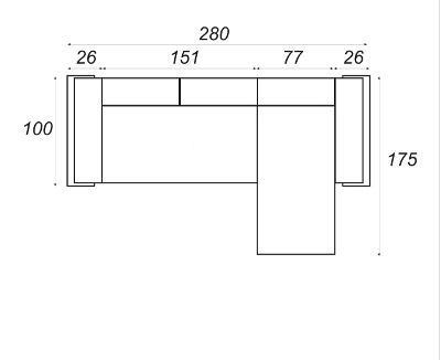 Silver 2 Corner Sofa Bed