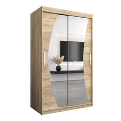 Wave Sliding Door Wardrobe 120cm