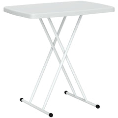 Outsunny Minimal Folding Outdoor Table - White