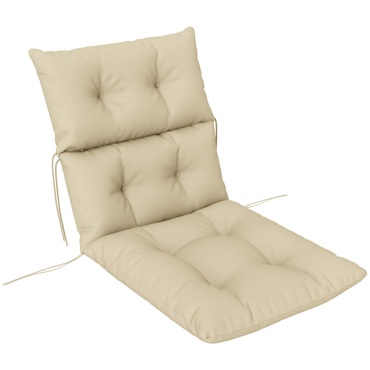 Outsunny 115 x 56cm Rocking Chair Padded Seat Cushion - Beige