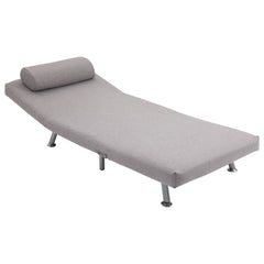 HOMCOM Adjustable Back Futon Sofa Chair - Grey