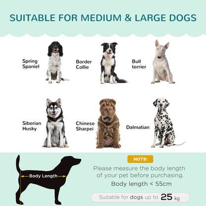 أريكة PawHut Dog، سرير للحيوانات الأليفة للكلاب المتوسطة والكبيرة، مع أرجل ووسادة - أخضر