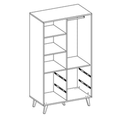 Figo FG-06 Hinged Wardrobe 104cm