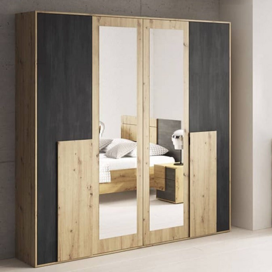 Bafra Hinged Door Wardrobe 200cm