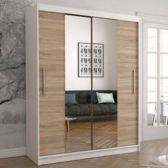 Vista 01 Sliding Mirror Door Wardrobe 150cm