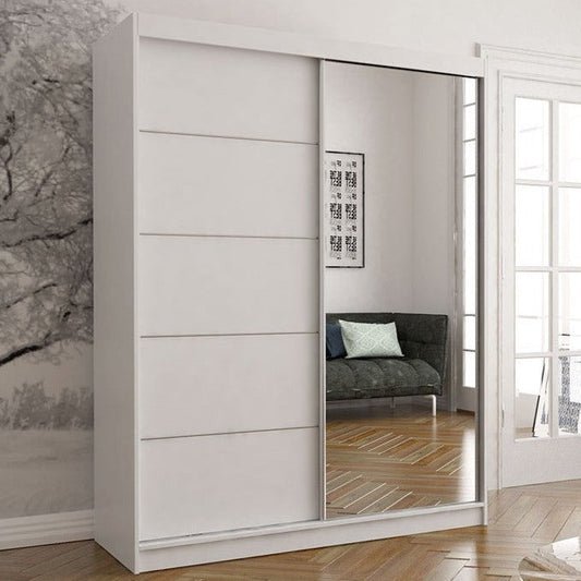 Vista 05 Mirrored Sliding Door Wardrobe 150cm