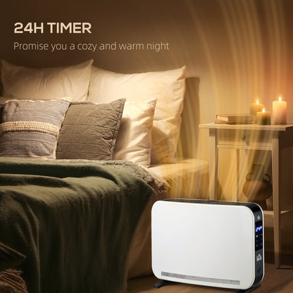 HOMCOM Three-Mode Modern Slimline Heater, 7-35√¢‚Äû∆í Temperature