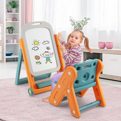 Kid Easel Table and Chair Set Portable Folding Art Easel Toddler