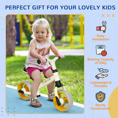 AIYAPLAY 8" Balance Bike, Lightweight Training Bike for Children, with Adjustable Seat, EVA Wheels, Easy installation - Orange