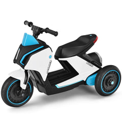 3 Wheels Kids Electric Motorbike with Music-White