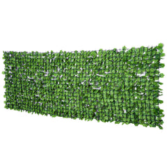 Outsunny 3 x 1m Artificial Leaf Wall - Green