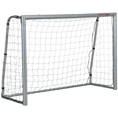 SPORTNOW 8ft x 5ft Football Goal, Football Net for Garden with Ground Stakes, Quick and Simple Set Up