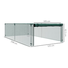 Outsunny 8' x 4' Plant Protection Cage, with Door, Green