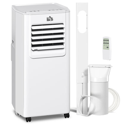 HOMCOM 5000 BTU Portable Air Conditioner, 4-in-1 Air Conditioning Unit, Dehumidifier, Cooling, Fan, Sleep Mode, with Remote Control, 2 Speeds, 24H Timer, Window Venting Kit, 12m√Ç¬≤