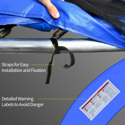 HOMCOM 244cm Trampoline Pad Pads Replacement Trampoline Accessories Safety Surround Pads Padding - 8ft Blue